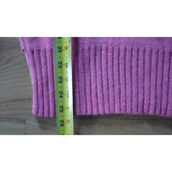 Vtg Y2K American Eagle Outfitters Preppy Pink L Fuzzy Angora Sweater Feminine - Picture 12 of 14